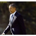 Барак Обама в градината на Белия дом