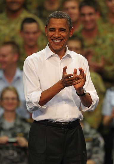 Барак Обама без вратовръзка