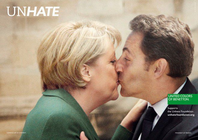 Лидерите на Германия и Франция в кампанията UNHATE