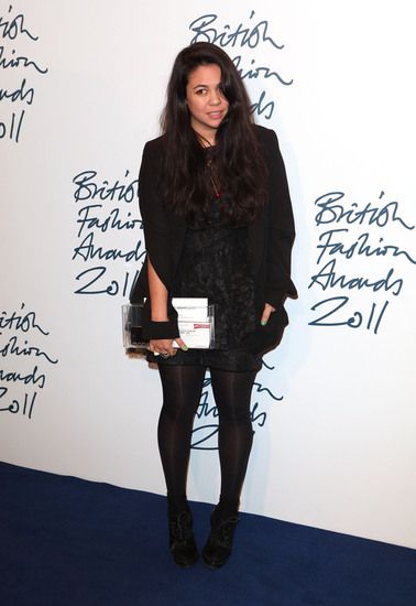Симон Роше на Британските награди за мода 2011