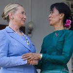 Хилари Клинтън и Аун Сан Су Чи