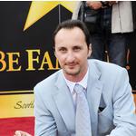 Веселин Топалов пред звездата си на Алеята на славата