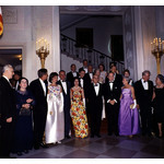 Семейство Кенеди с гости в Белия дом