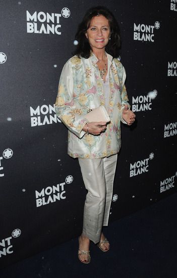 Жаклин Бисе на парти за откриване на нов бутик на  Montblanc в Париж