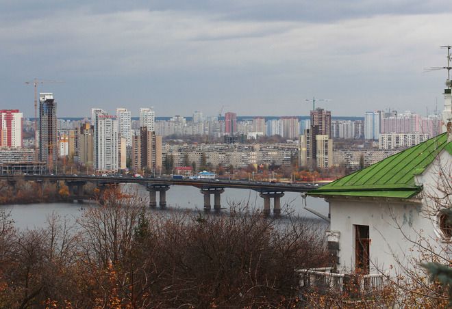Киев и река Днепър