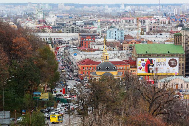 Киев, поглед отвисоко