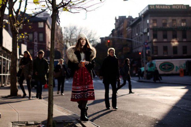 На улицата в Ню Йорк