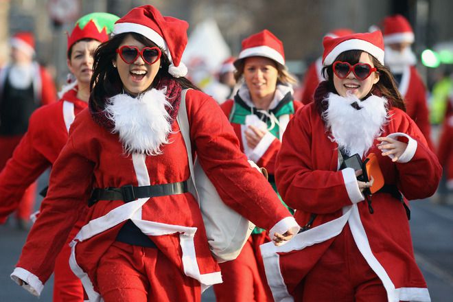 Дядо Коледа в пола