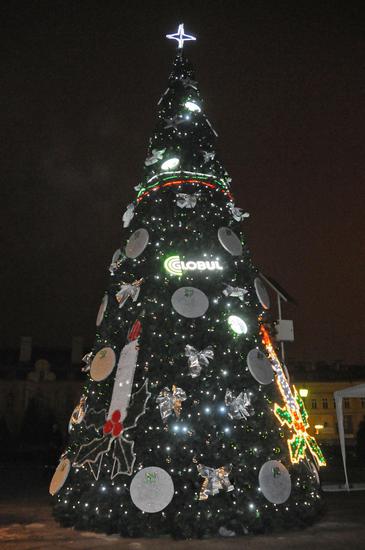Коледната екоелха в София