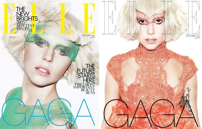 Лейди Гага с две корици за ELLE