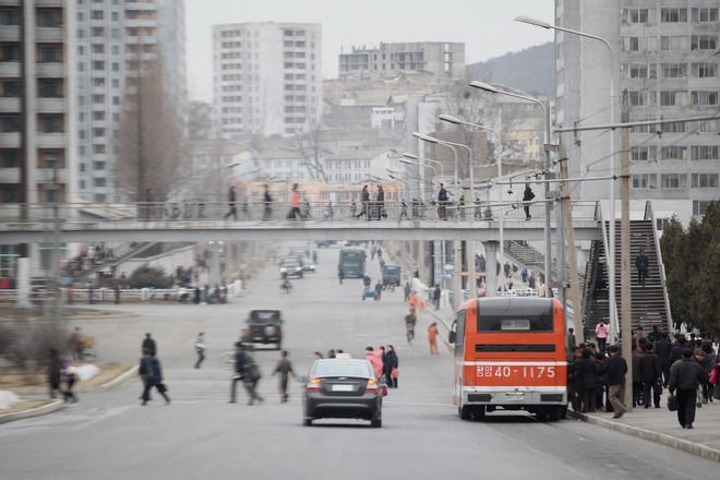 Булевард в Пхенян