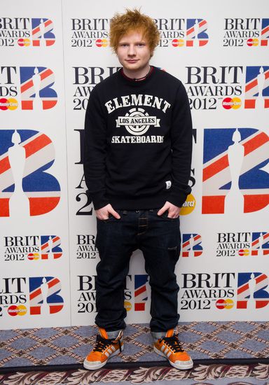 Ед Шийрън на номинациите Бритс 2012