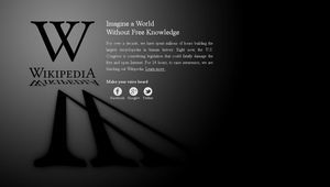 "Уикипедия" на 18 януари 2012 г.
