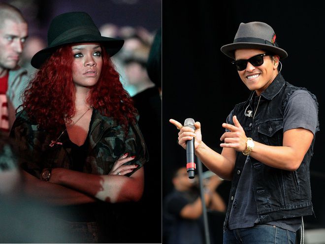 Риана и Бруно Марс