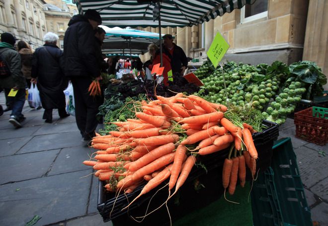 Моркови на пазара