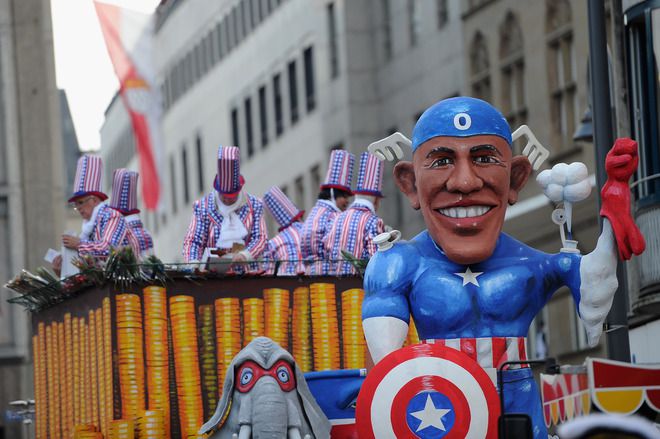 Обама на карнавала в Кьолн