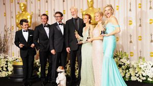 Екипът на "Артистът" на "Оскарите"