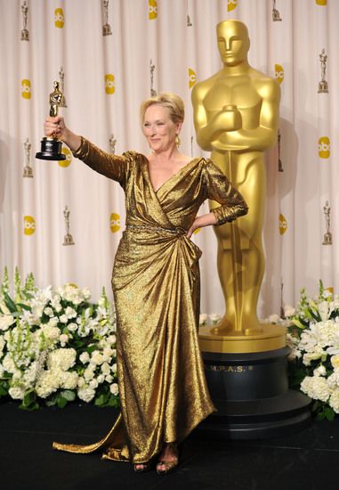 Мерил Стрийп позира с "Оскар"