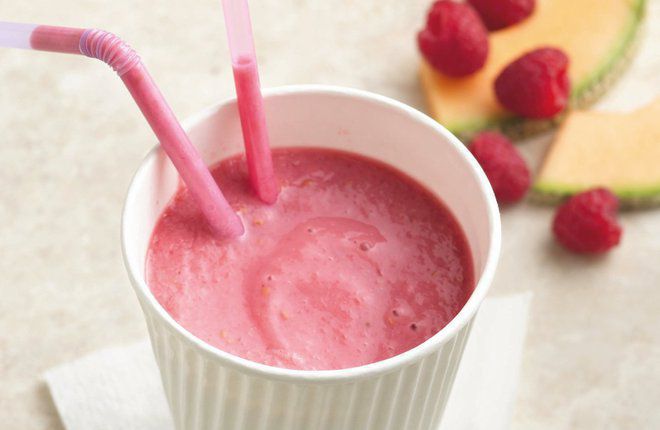 Малинов шейк с пъпеш