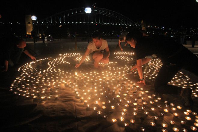 Свещи за Часът на Земята