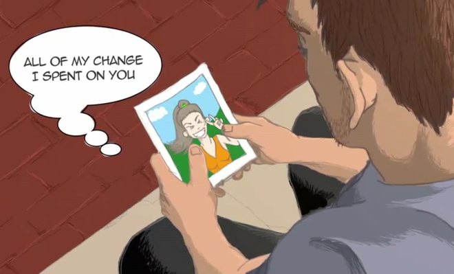 Кадър от Payphone (lyric video)