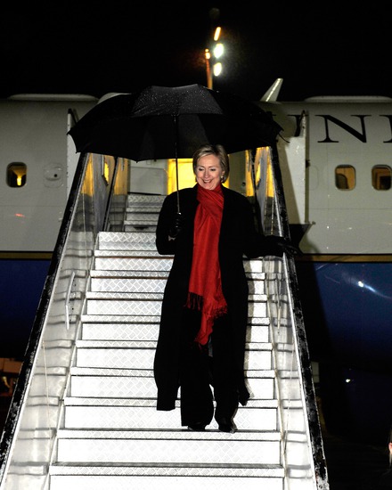 Чадърът на Хилари Клинтън