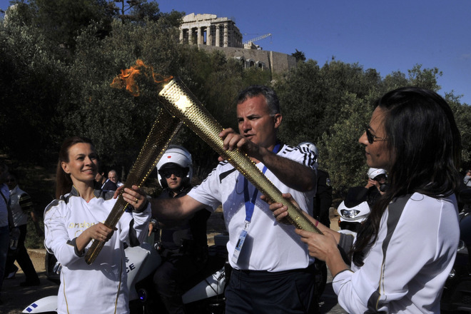 Олимпийската щафета в Гърция