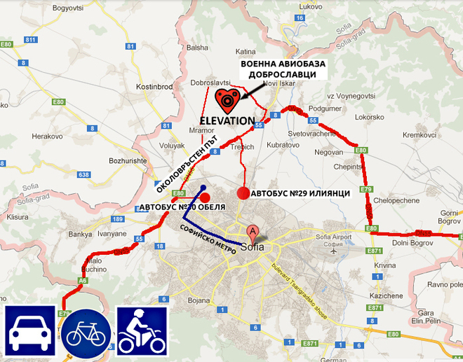 Военна база Доброславци (карта)