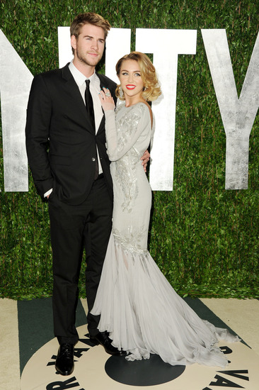 Лиъм и Майли след наградите "Оскар 2012"