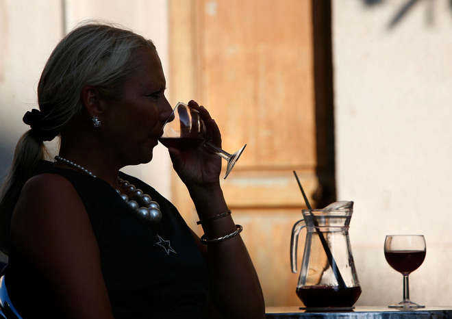 Чаша сангрия в Испания