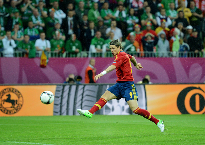 Евро 2012: Първият гол на Фернандо Торес