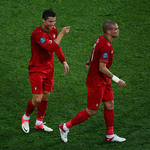 Евро 2012: Кристиано Роналдо и Пепе