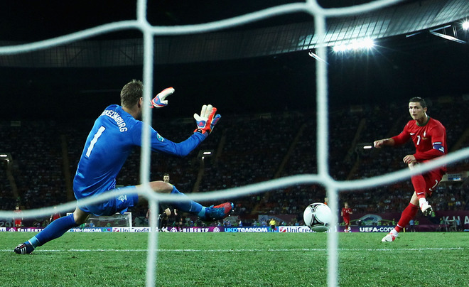 Евро 2012: Вторият гол на Роналдо