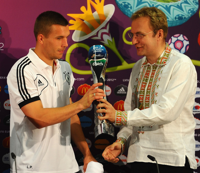 Евро 2012: Лукас Подолски - играч на мача