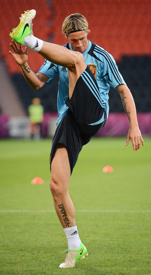 Евро 2012: Фернандо Торес на тренировка