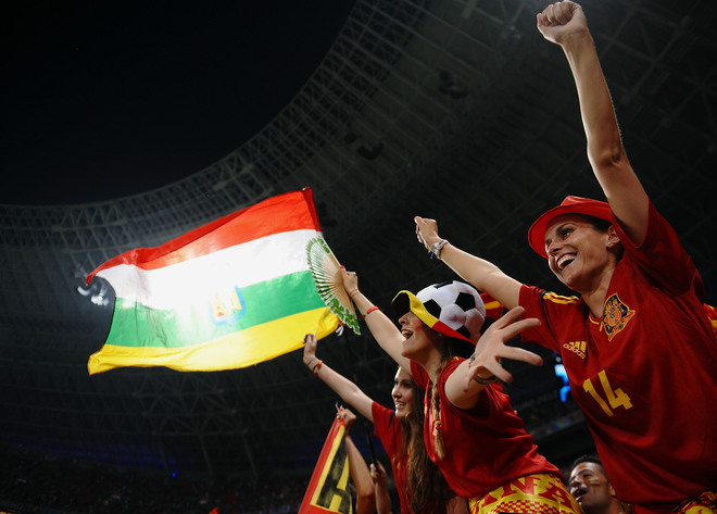 Евро 2012: Испанската агитка