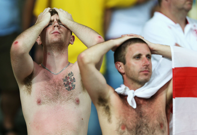 Евро 2012: Опечалените англичани