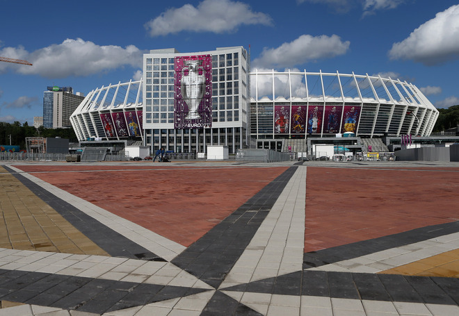 Стадионът на Евро 2012 в Киев