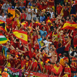 Евро 2012: Испанската агитка на полуфинала