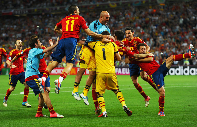 Евро 2012: Испания след победата над Португалия