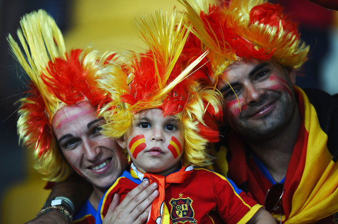 Евро 2012: Испански фенове на финала
