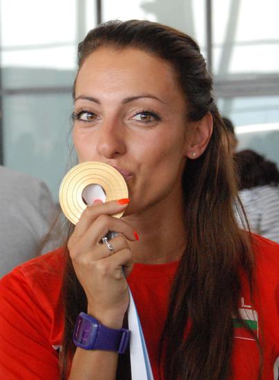 Ивет Лалова със златния медал