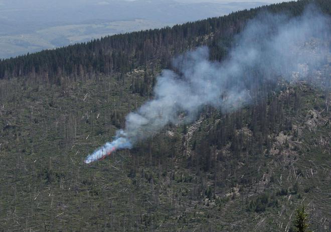 Витоша, началото на пожара