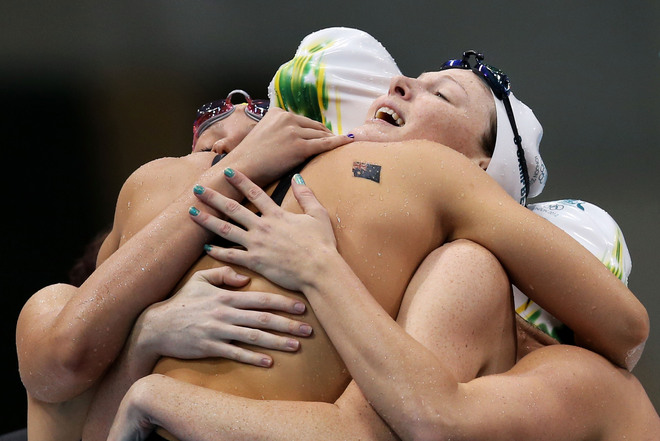 Лондон 2012: Плуване, щафета, жени