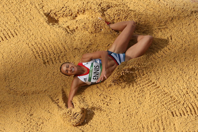 Лондон 2012: Джесика Енис на дълъг скок