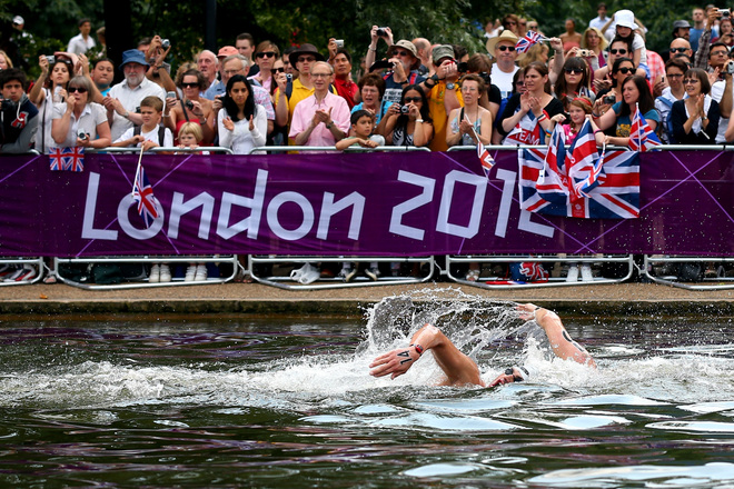 Лондон 2012: Плуване в Хайд парк