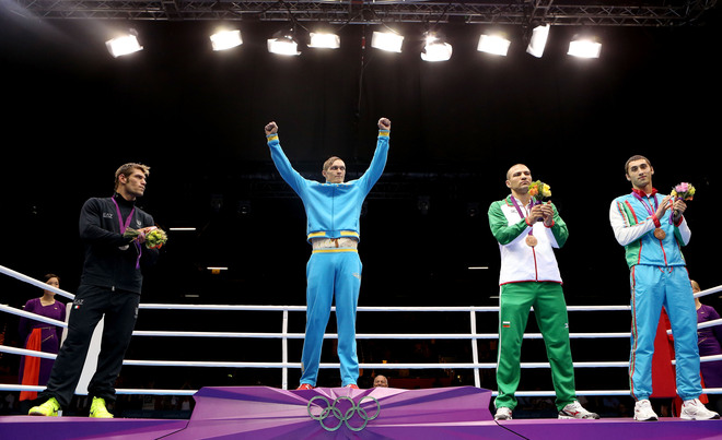 Лондон 2012: Медалистите в бокса до 91 кг