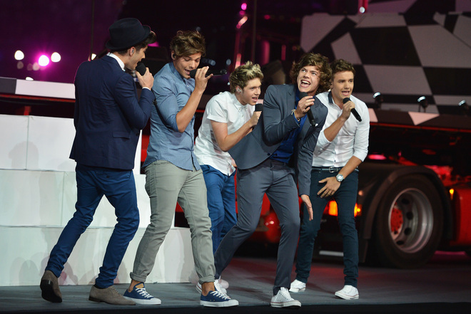 One Direction на прощалния купон за Лондон 2012