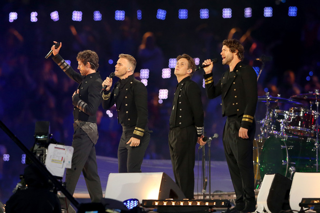 Take That на прощалния купон за Лондон 2012