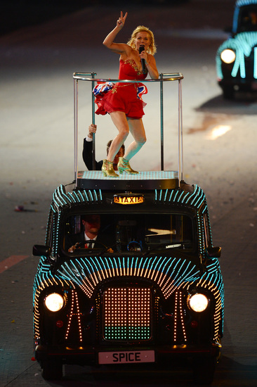 Лондон 2012: Гери Халиуел върху такси
